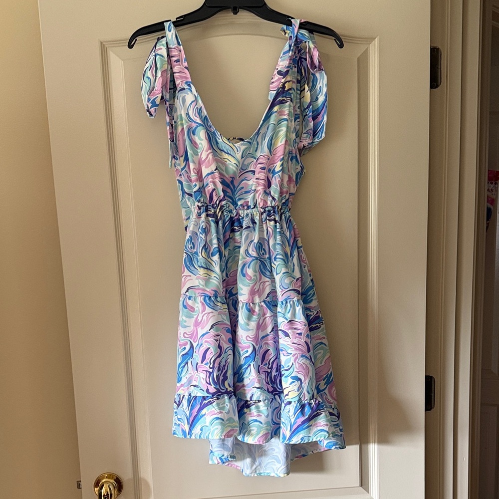 Simply Southern Swirl Mini Dress - Blue, Pink, White